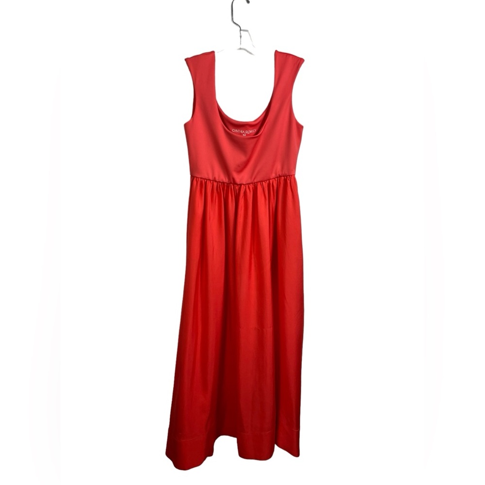 CYNTHIA ROWLEY Isla silk Dress- Orange - Picture 2 of 9